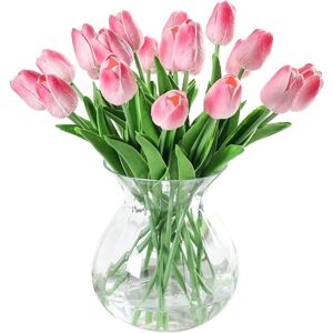 20 stk Real Touch Latex Kunstige Tulipaner Blomster Falske Tulipaner Flow