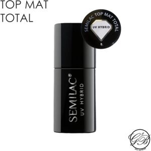 Semilac - Hybrid Gel - Topmåtte Total (Mat) - 7 ml Transparent