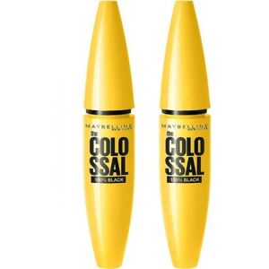 2-Pack Maybelline The Colossal Volum Express Mascara 100% Black Transparent