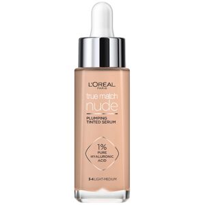 L'Oréal Paris True Match Nude Plumping Tinted Serum Light-Medium 3-4 (30 ml)