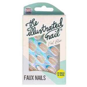 The Illustrated Nail Pool Blue Faux Nails