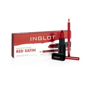 Inglot Makeup Set For Lips - Red Satin (U)   2 stk.