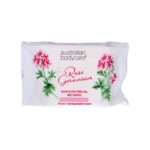 Australian Bodycare Rose & Tea Tree Oil Wet Wipes   24 stk.