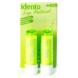 Idento Lip Naturel Aloe Vera Grøn 4 g 2 stk.