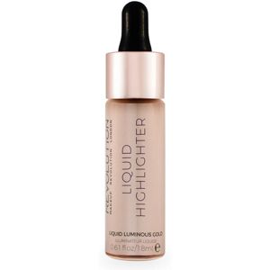 Makeup Revolution Liquid Highlighter Luminous Gold 18 ml