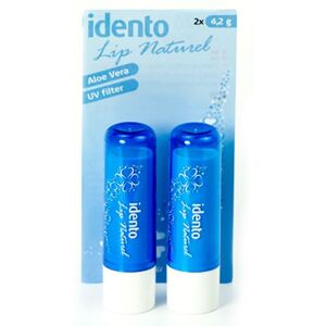 Idento Lip Naturel Aloe Vera Lyseblå 4 g 2 stk.