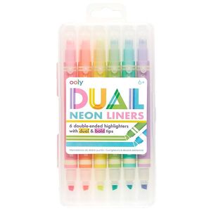 Ooly Overstregningstuscher - 6 Stk - Dual Liner Neon Highlighter - Ooly - Onesize - Tusch