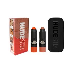 NUDESTIX Sunkissed Peach Blush and Bronze 2-Piece Mini Kit