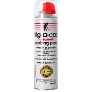 Ampere Aerosol trazador de obras, contenido 500 ml, con base de disolvente, UE 12 botes, rojo fluo