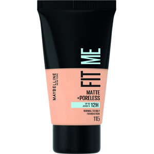 Maybelline Base de Maquillaje Fit Me Matte + Poreless 30mL 115 Ivory