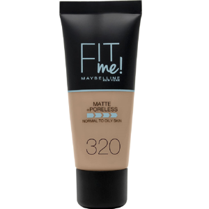 Maybelline Base de Maquillaje Fit Me Matte + Poreless 30mL 320 Natural Tan