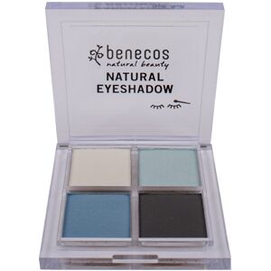 Benecos Paleta de sombras de ojos natural Quattro True Blue