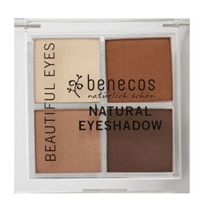 Benecos Paleta de sombras de ojos natural Quattro Coffee & Cream