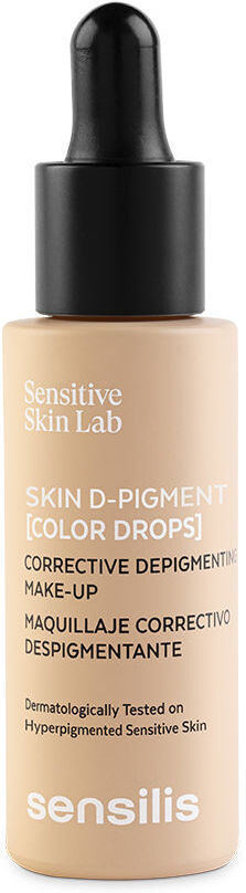 Sensilis Skin D-PIGMENT Color Drops maquillaje corrector despigmentante #Peche rose