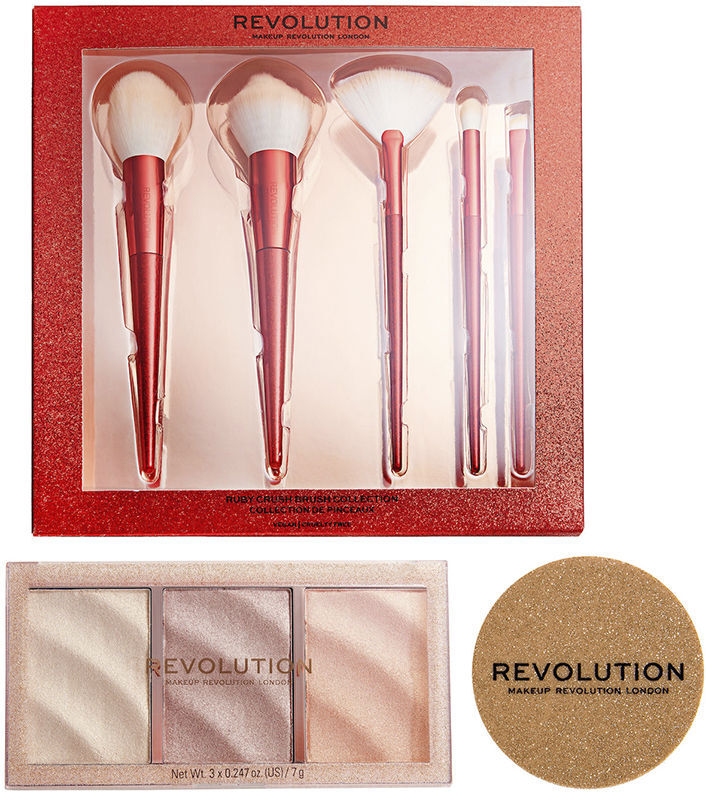 Revolution Make Up Ilumiadores & Brochas lote 3 pz