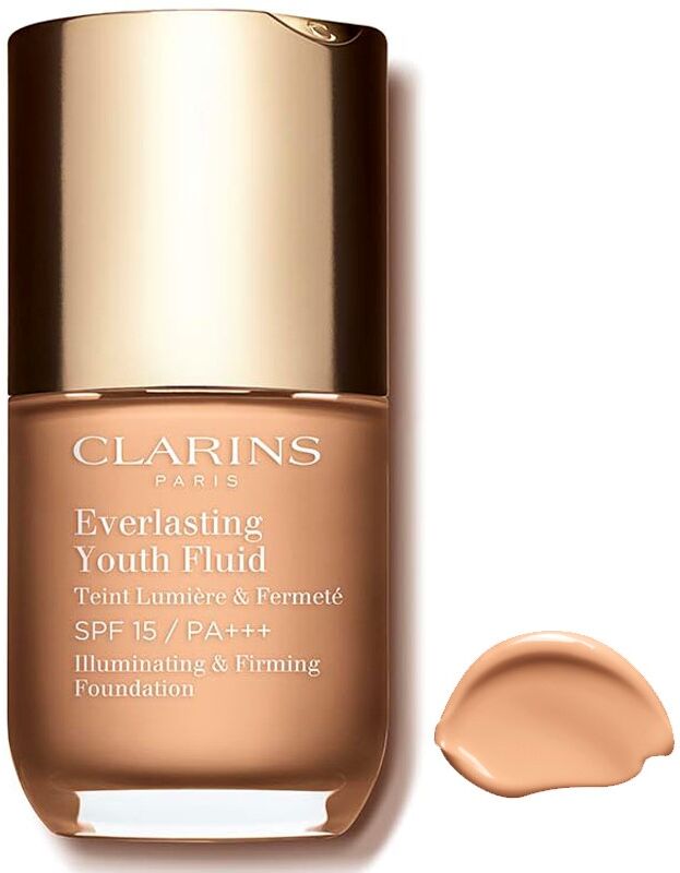 Clarins Fondo de maquillaje fluido SPF15 Juventud Duradera 30mL 108 Sand