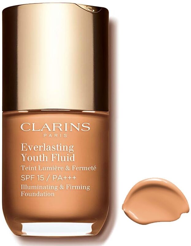 Clarins Fondo de maquillaje fluido SPF15 Juventud Duradera 30mL 108.5 Cashew