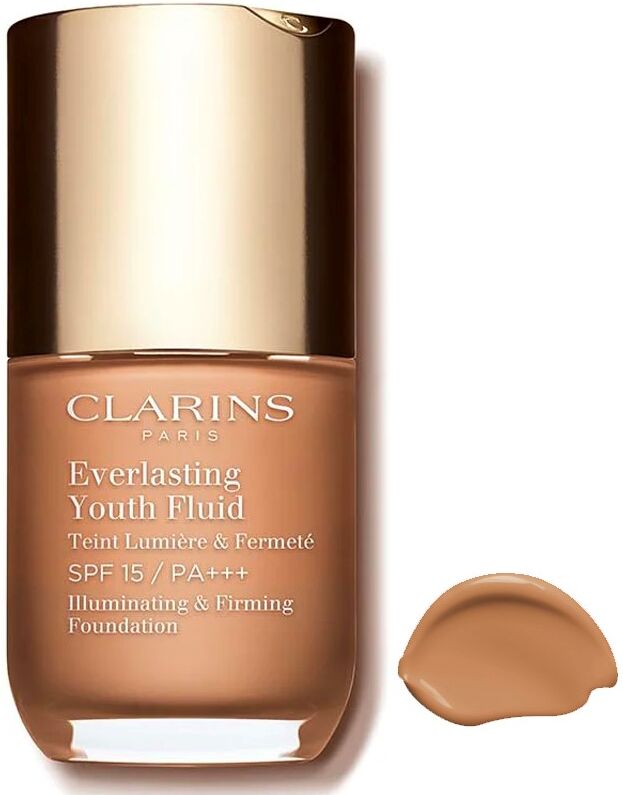 Clarins Fondo de maquillaje fluido SPF15 Juventud Duradera 30mL 112 Amber