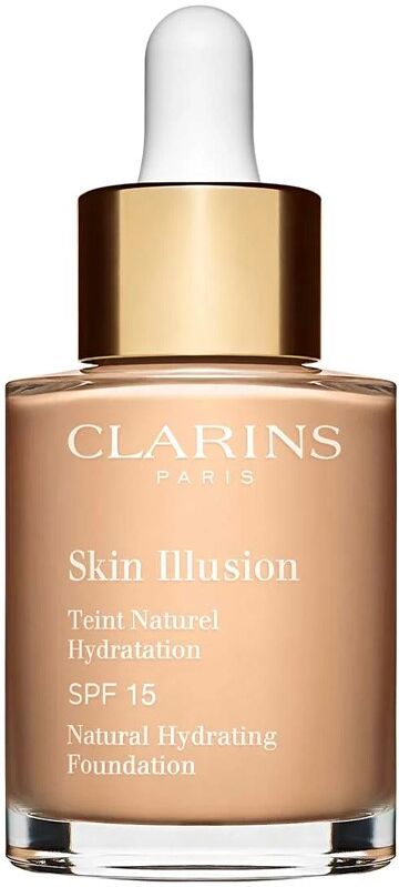 Clarins Skin Illusion Base de maquillaje líquida hidratante Piel desnuda 30mL 105 Nude