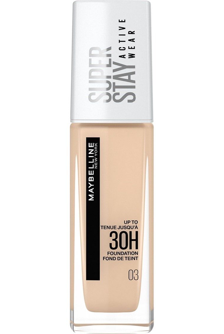 Maybelline Base de maquillaje líquida Super Stay 30H 30mL 03 True Ivory