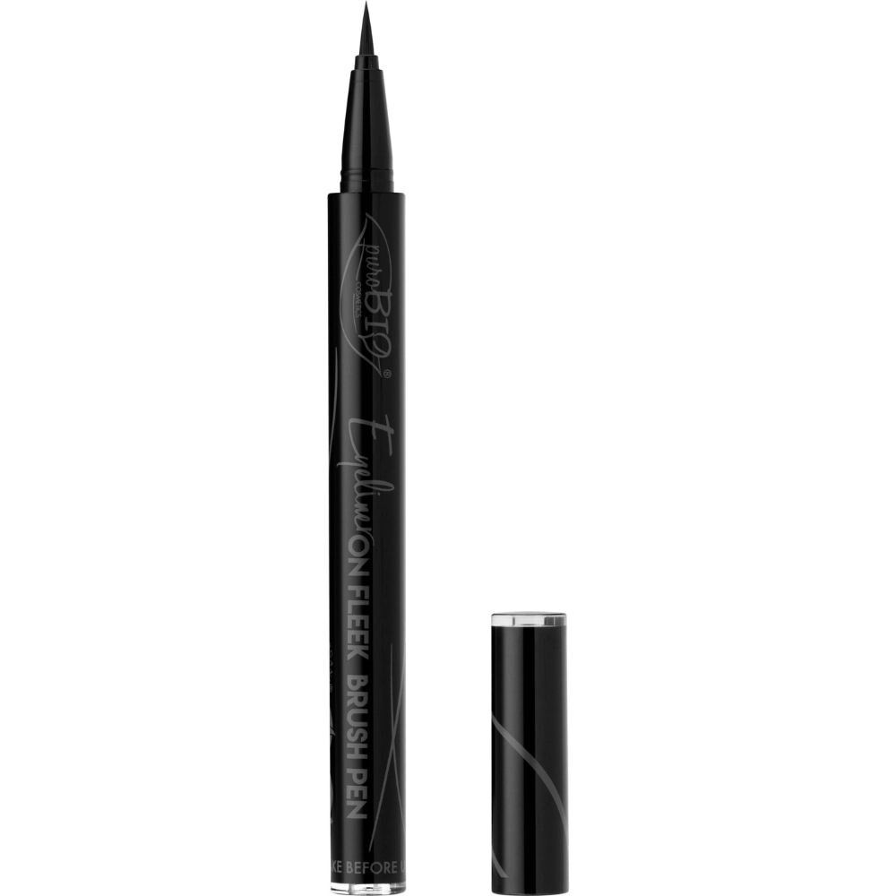 puroBio Eyeliner on Fleek Intense, negro semimate 3mL Black Brush Pen