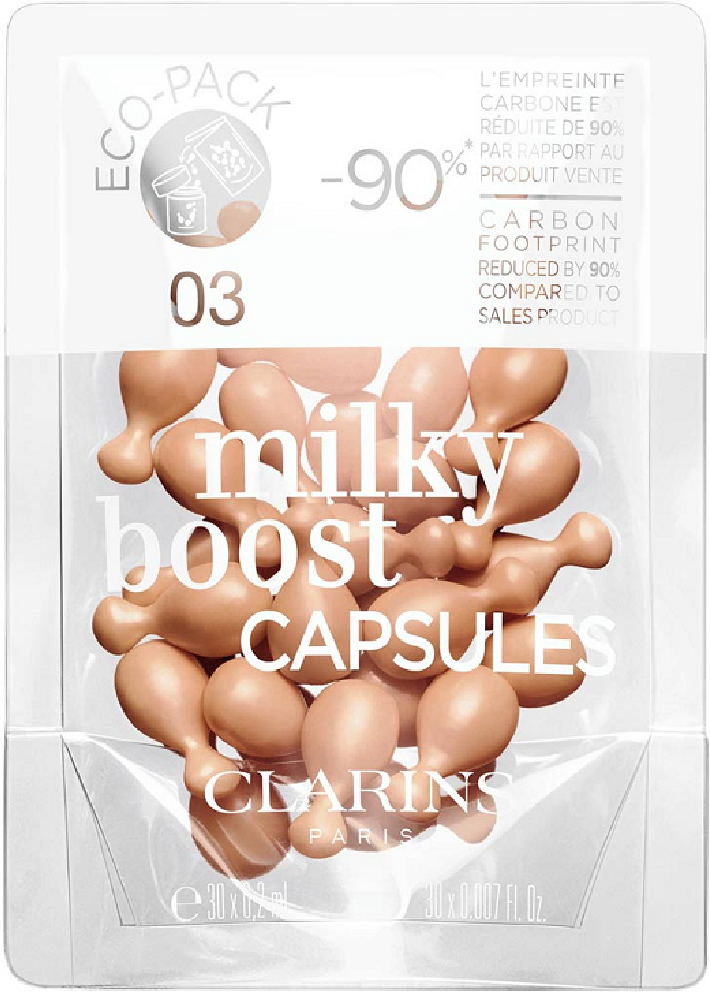 Clarins Base de maquillaje ligera en cápsulas Milky Boost 7,8mL 3 refill