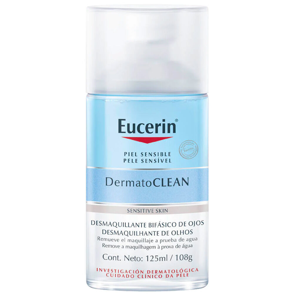 Eucerin Desmaquillante bifásico de ojos Dermatoclean 125mL