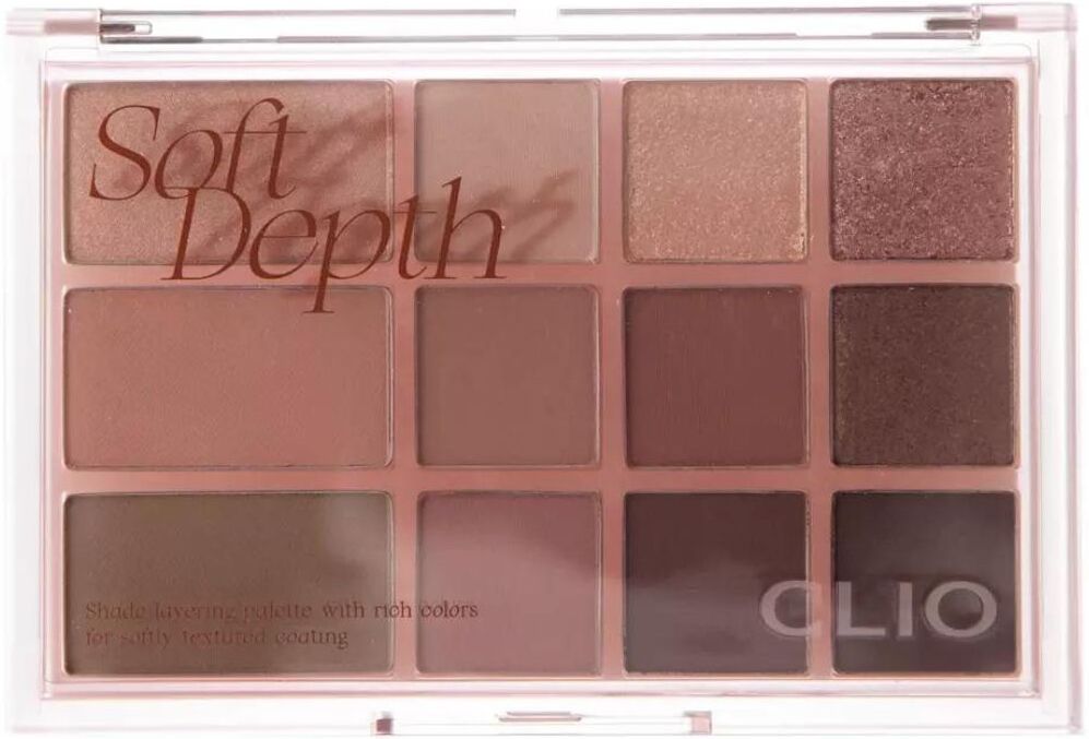 Clio Paleta de sombras y sombras Sombra de ojos, colorete, iluminador y bronceador 9,6g 02 Soft Depth