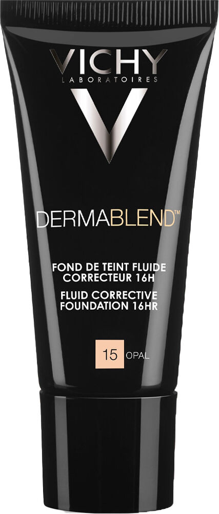 Vichy Dermablend Base de maquillaje fluida correctora SPF28 de alta cobertura 30mL 15 Opal