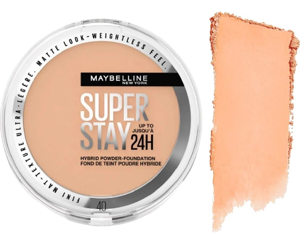 Maybelline Base de polvo híbrida Super Stay 24H 9g 40