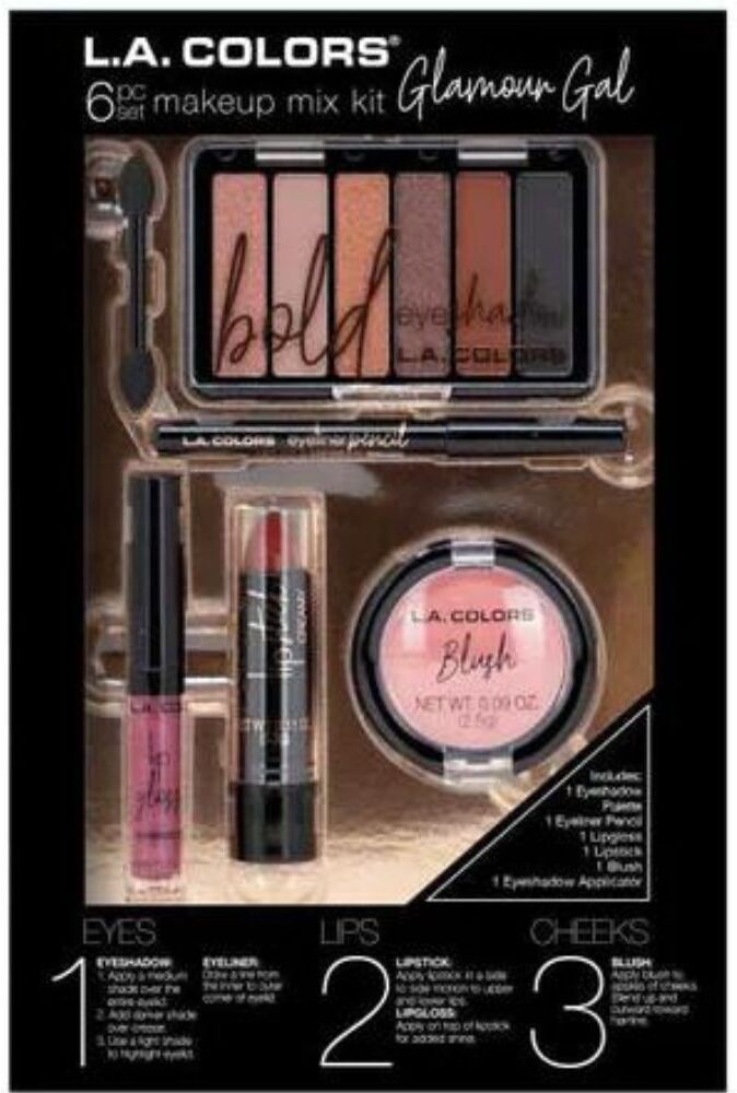 L.A. Colors Beauty Box "Get the Look" Kit de maquillaje de 6 piezas 1&nbsp;un. Glamour Gal