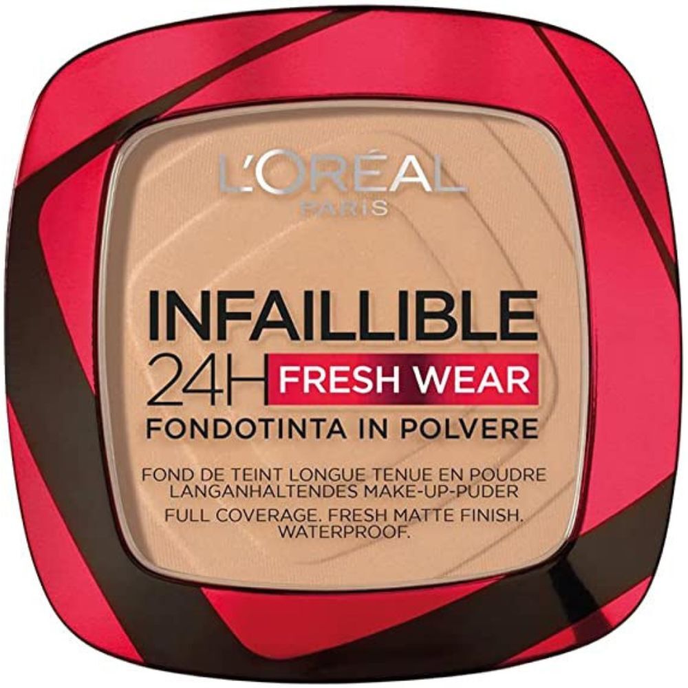 L'Oréal Paris Infallible Base de maquillaje en polvo 24H Fresh Wear 9g 140 Golden Beige