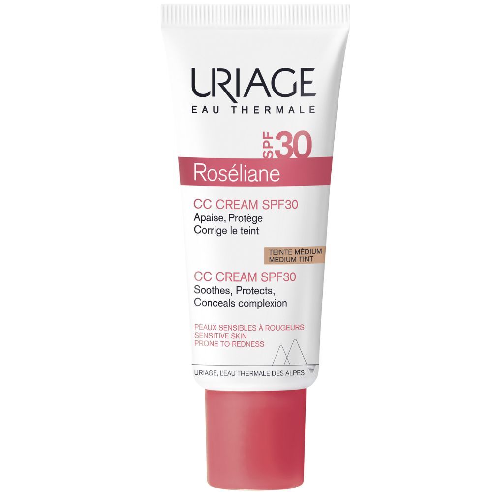 Uriage Roséliane CC Cream SPF30, antirojeces 40mL Medium SPF30
