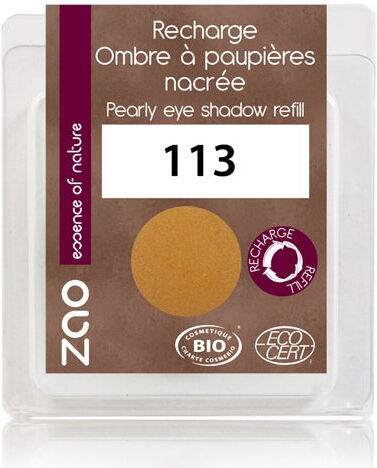 Zao Make-up Recarga de sombra de ojos nacarada 113 Or Cuivré