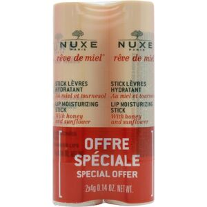 Nuxe Rêve De Miel Lip Moisturising Stick Duo Gift Set 2 x 4g Lip Balms