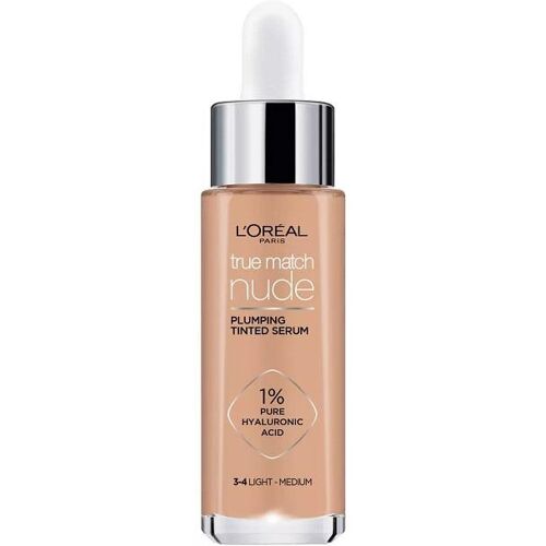 L’Oréal Paris L'Oréal True Match Nude Plumping Tinted Serum Foundation 3-4 Light-Medium 30ml