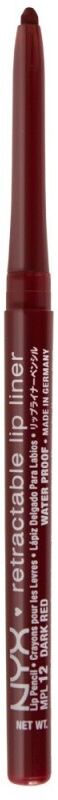 NYX Retractable Lip Liner 12 Dark Red 1 kpl Huultenrajaus