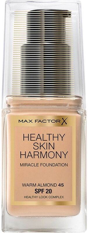 Max Factor Healthy Skin Harmony Foundation 45 Warm Almond 30 ml Meikkivoide