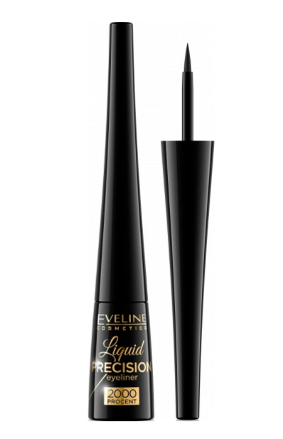 Eveline Liquid Precision 2000 Eyeliner Matt Black 1 kpl Silm&auml;nrajaus