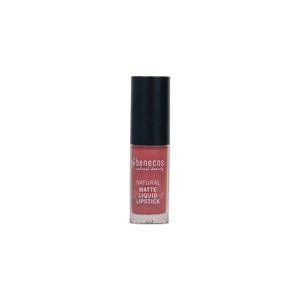 Benecos Rouge à Lèvres Liquide Mat Rosewood Romance 5ml - Publicité