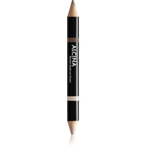 Alcina Decorative Perfect Eyebrow Styler crayon sourcils double embout teinte 010 Light 3 g - Publicité