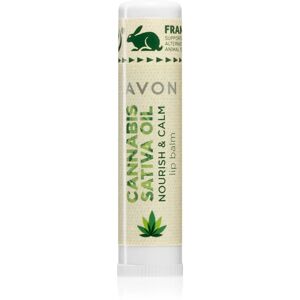Avon Cannabis Sativa Oil Nourish & Calm baume à lèvres à l'huile de chanvre 4,5 g - Publicité
