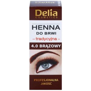 Delia Cosmetics Henna teinture sourcils teinte 4.0 Brown 2 g + 2 ml