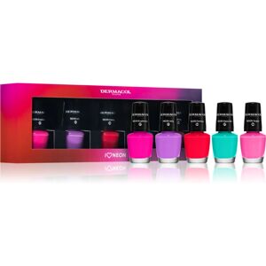 Dermacol Neon vernis à ongles néon pour ongles naturels et artificiels (coffret cadeau)