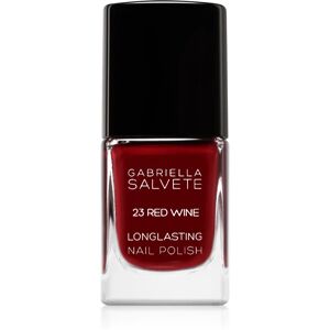 Gabriella Salvete Longlasting Enamel vernis à ongles longue tenue brillance intense teinte 23 Red Wine 11 ml
