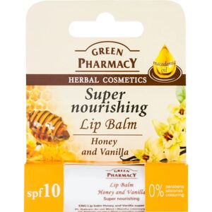 Green Pharmacy Lip Care baume à lèvres nourrissant SPF 10 sans silicones, sans parabènes ni colorants 3.6 g