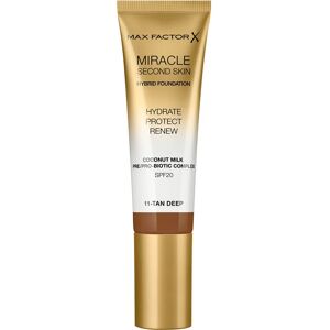 Max Factor Miracle Second Skin fond de teint crème hydratant SPF 20 teinte 11 Tan Deep 30 ml