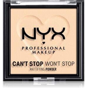 NYX Professional Makeup Can't Stop Won't Stop Mattifying Powder poudre matifiante teinte 01 Fair 6 g - Publicité