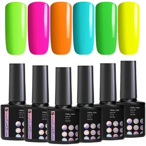 Gel Polish Set Kit 6 couleurs Reglance 7.5ml Soak Off UV LED bouteille en verre