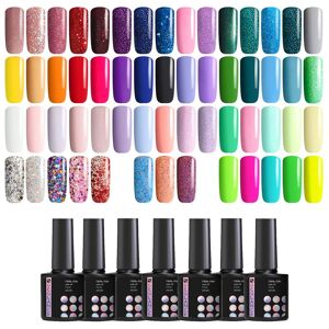 Gel Polish Set Kit 58 couleurs Reglance 7.5ml Soak Off UV LED bouteille en verre